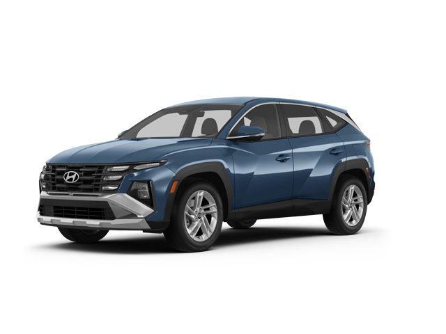 2025 Hyundai Tucson SE, front three-quarter view, paint 1 of 8