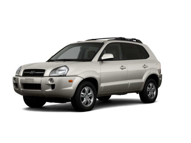 2007 Hyundai Tucson GLS, front three-quarter view, paint 1 of 8