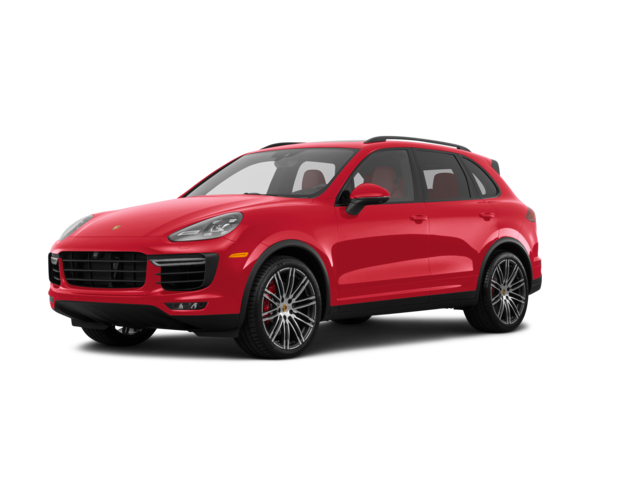 2017 Porsche Cayenne S, front three-quarter view, paint 1 of 8