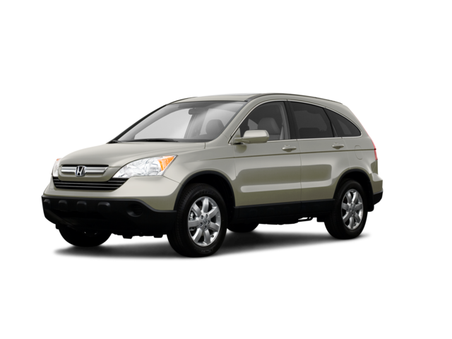 2009 Honda CR-V EX-L, front three-quarter view, paint 1 of 8