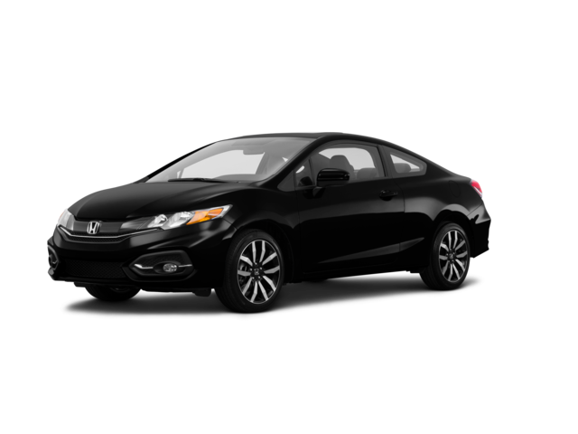 2015 Honda Civic EX-L, front three-quarter view, paint 1 of 8