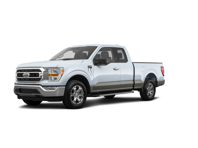 2023 Ford F-150 XLT, front three-quarter view, paint 1 of 8