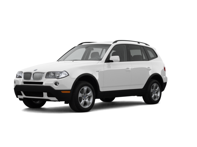 2008 BMW X3 3.0si, front three-quarter view, paint 1 of 8