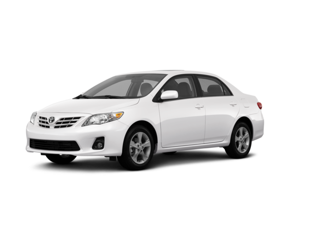 2013 Toyota Corolla LE, front three-quarter view, paint 1 of 8