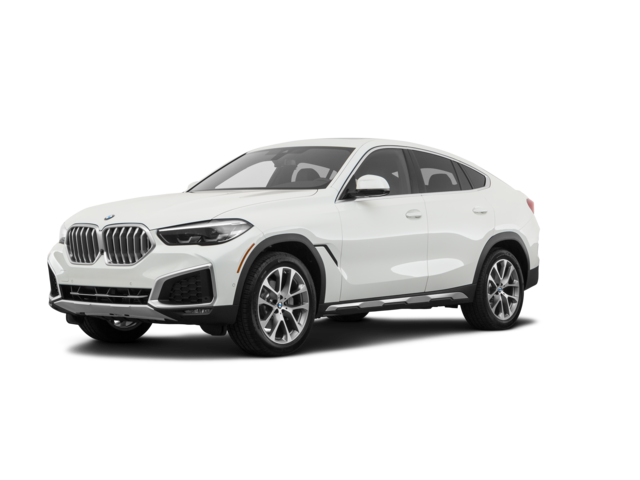 2022 BMW X6 xDrive40i, front three-quarter view, paint 1 of 8