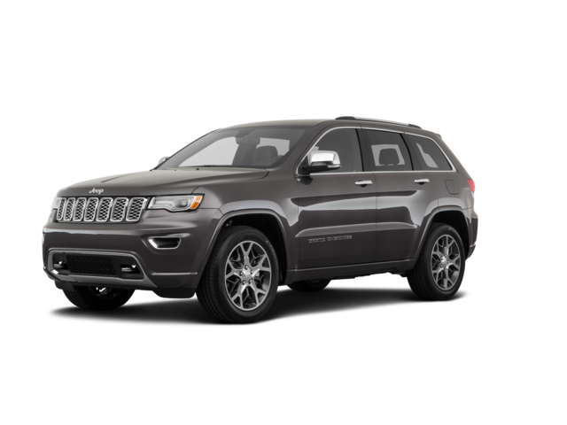 2021 Jeep Grand Cherokee Overland, front three-quarter view, paint 1 of 8