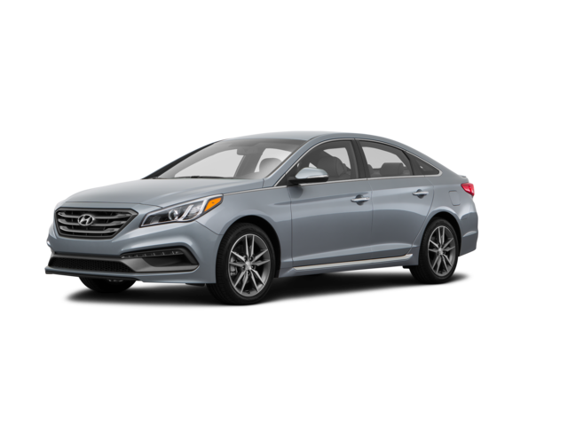 2015 Hyundai Sonata Base, front three-quarter view, paint 1 of 8