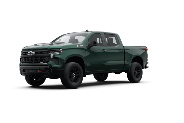 2024 Chevrolet Silverado 1500 LT Trail Boss, front three-quarter view, paint 1 of 8
