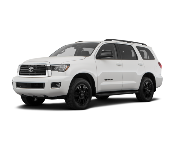 2018 Toyota Sequoia SR5, front three-quarter view, paint 1 of 8
