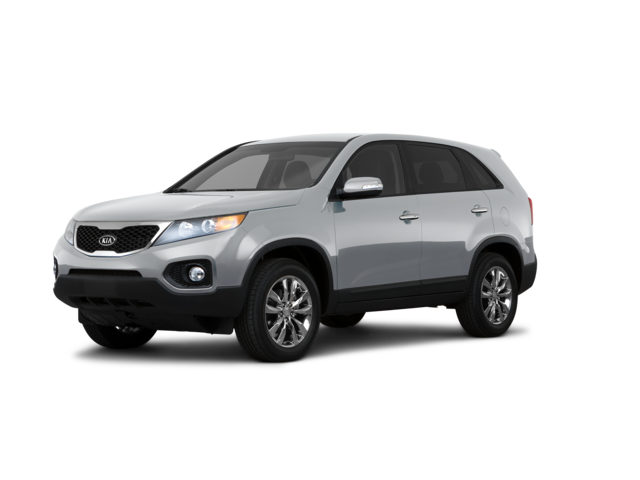 2011 Kia Sorento EX, front three-quarter view, paint 1 of 8