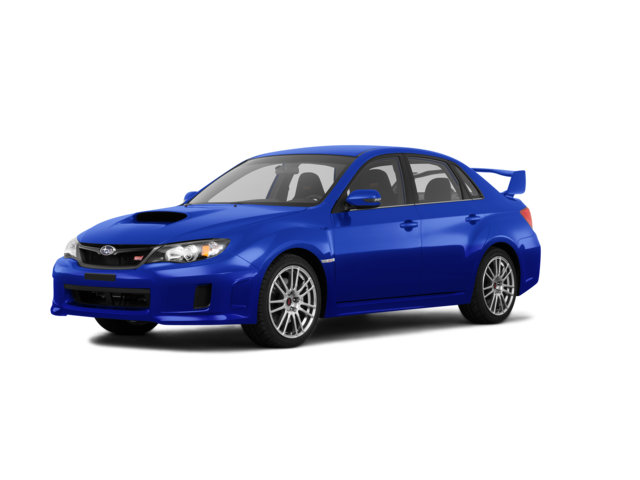 2011 Subaru Impreza WRX STI, front three-quarter view, paint 1 of 7