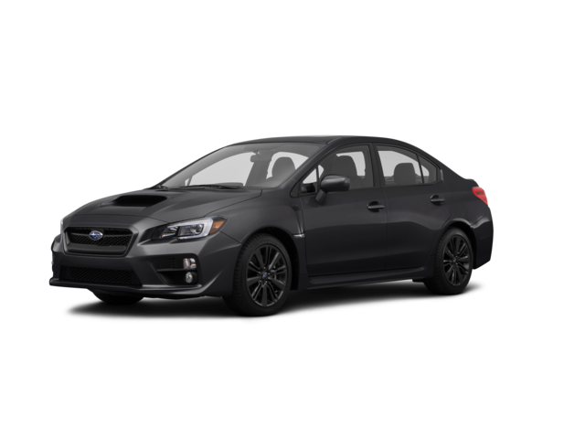 2015 Subaru WRX Limited, front three-quarter view, paint 1 of 7