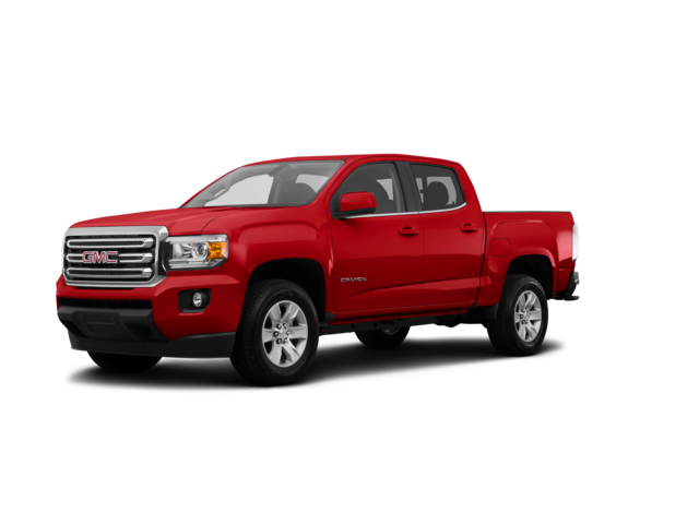 2017 GMC Canyon SLE, front three-quarter view, paint 1 of 8