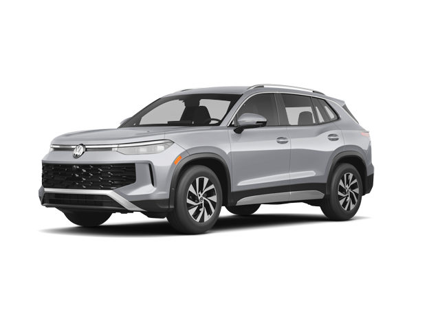 2025 Volkswagen Tiguan S, front three-quarter view, paint 1 of 4