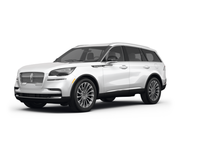 2022 Lincoln Aviator Reserve, front three-quarter view, paint 1 of 8