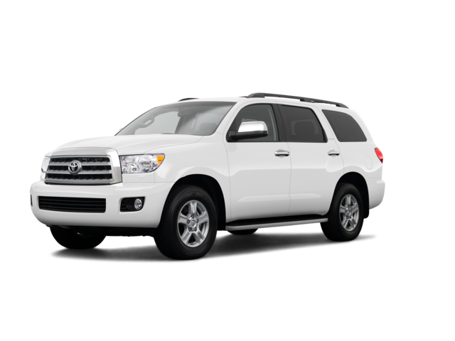 2009 Toyota Sequoia SR5 Fleet, front three-quarter view, paint 1 of 8