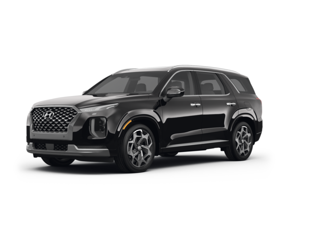 2022 Hyundai Palisade Calligraphy, front three-quarter view, paint 1 of 7