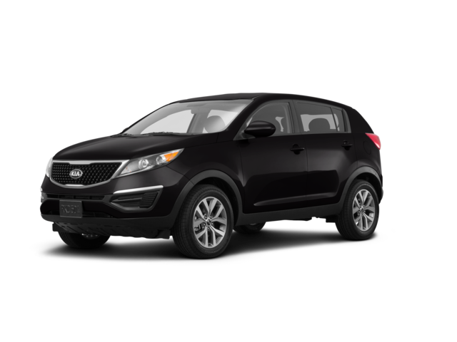 2016 Kia Sportage LX, front three-quarter view, paint 1 of 5