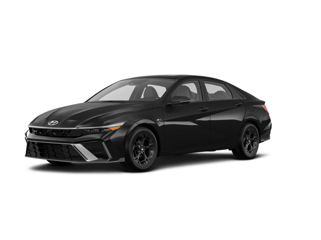 2025 Hyundai Elantra N Line, front three-quarter view, paint 1 of 8