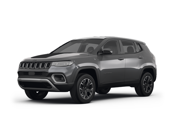 2022 Jeep Compass Trailhawk, front three-quarter view, paint 1 of 4