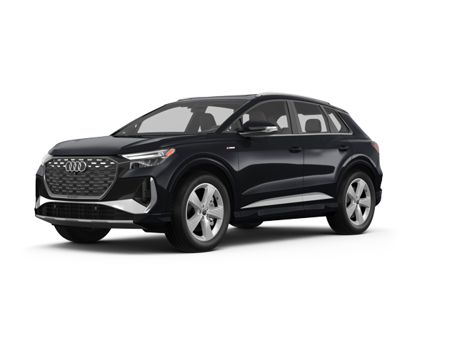 2024 Audi Q4 e-tron Premium, front three-quarter view, paint 1 of 4