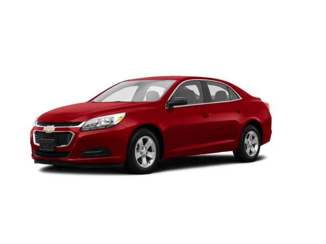 2014 Chevrolet Malibu LS, front three-quarter view, paint 1 of 8