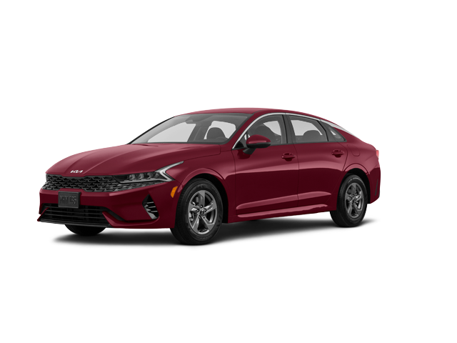 2024 Kia K5 LXS, front three-quarter view, paint 1 of 6