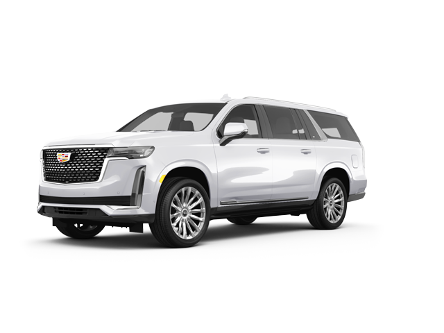 2024 Cadillac Escalade ESV Premium Luxury, front three-quarter view, paint 1 of 8