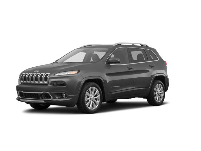 2017 Jeep Cherokee Overland, front three-quarter view, paint 1 of 8