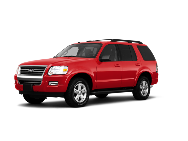 2010 Ford Explorer XLT, front three-quarter view, paint 1 of 8