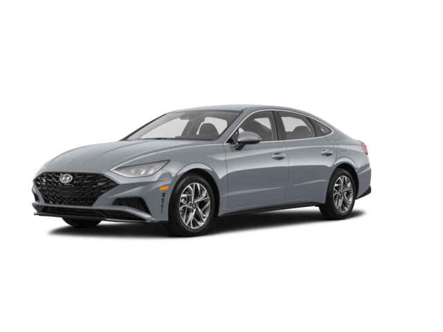 2020 Hyundai Sonata SEL, front three-quarter view, paint 1 of 8