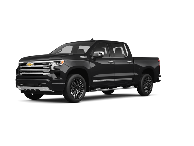2026 Chevrolet Silverado 1500 High Country, front three-quarter view, paint 1 of 6