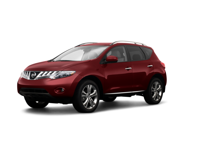 2009 Nissan Murano LE, front three-quarter view, paint 1 of 8