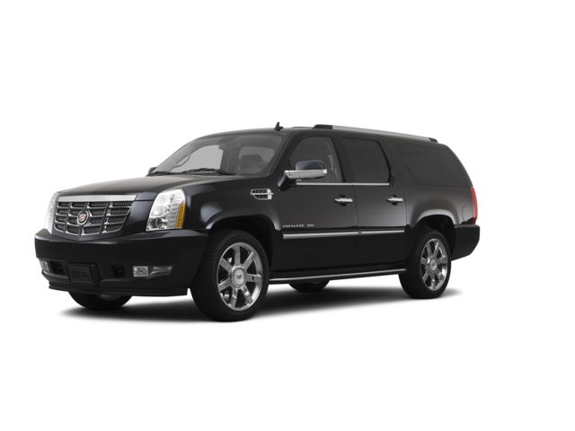 2012 Cadillac Escalade ESV Luxury, front three-quarter view, paint 1 of 8