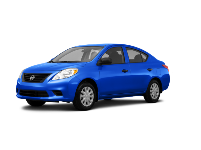 2014 Nissan Versa 1.6 S, front three-quarter view, paint 1 of 8