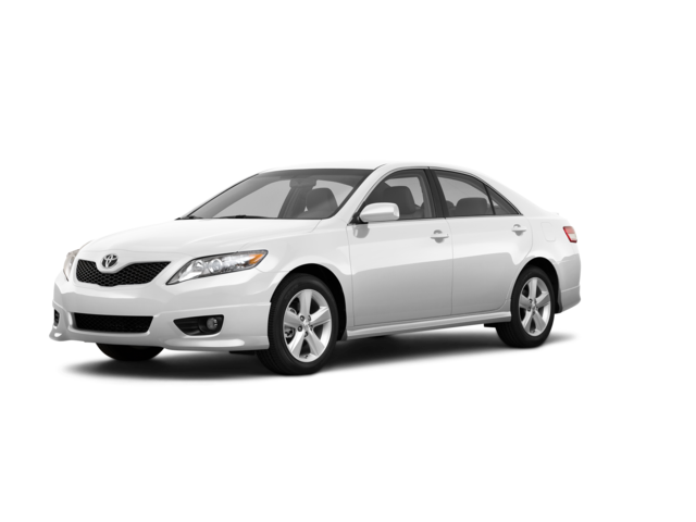 2010 Toyota Camry SE, front three-quarter view, paint 1 of 8