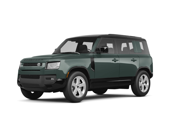 2026 Land Rover Defender 110 X-Dynamic SE, front three-quarter view, paint 1 of 7