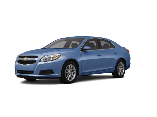 2013 Chevrolet Malibu LS, front three-quarter view, paint 1 of 8