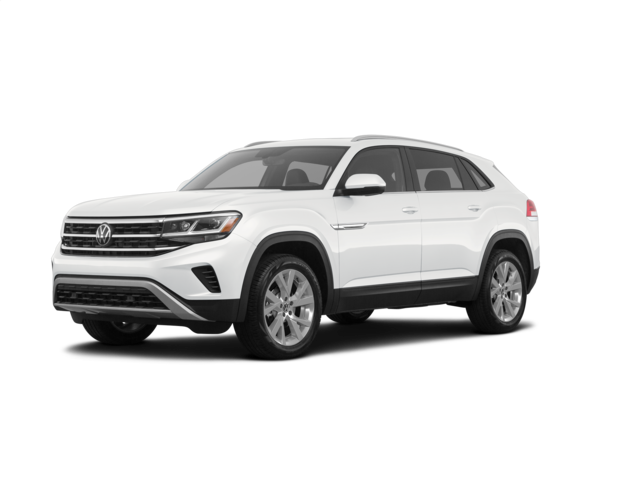 2021 Volkswagen Atlas Cross Sport S, front three-quarter view, paint 1 of 5