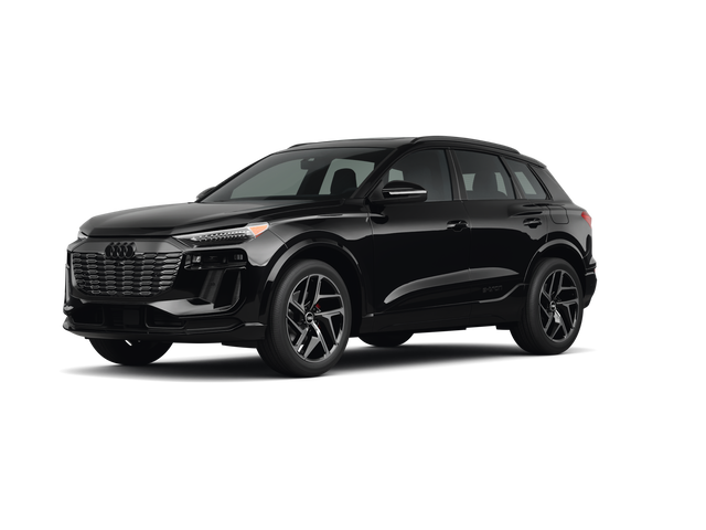 2025 Audi SQ6 e-tron Premium Plus, front three-quarter view, paint 1 of 6