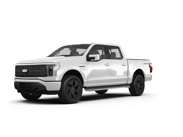 2023 Ford F-150 Lightning Lariat, front three-quarter view, paint 1 of 8