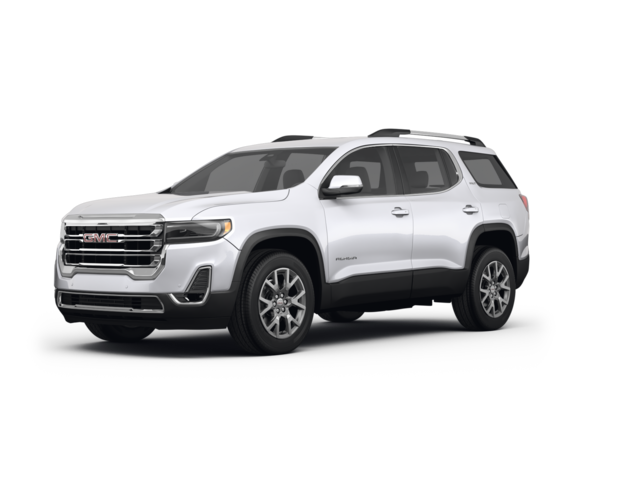 2022 GMC Acadia SLT, front three-quarter view, paint 1 of 8