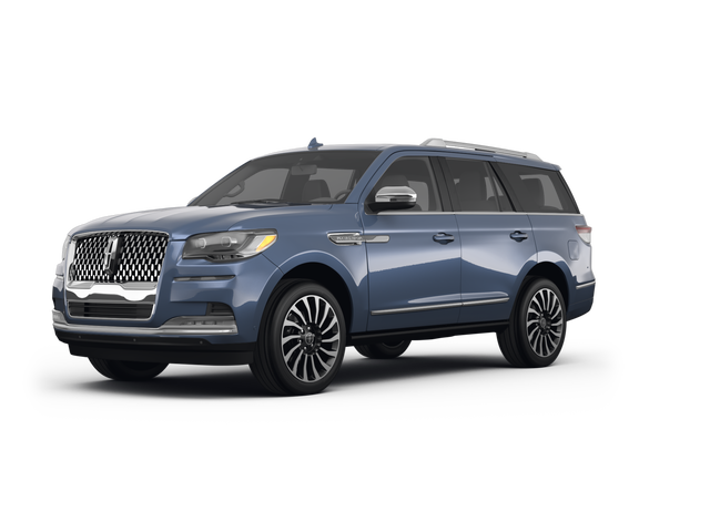 2022 Lincoln Navigator Base, front three-quarter view, paint 1 of 8