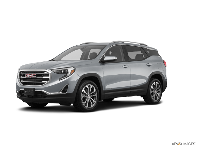 2020 GMC Terrain suv in Quicksilver Metallic Color, Front Side View