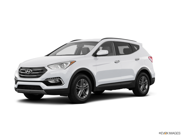 2017 Hyundai Santa Fe Sport suv in Frost White Pearl Color, Front Side View