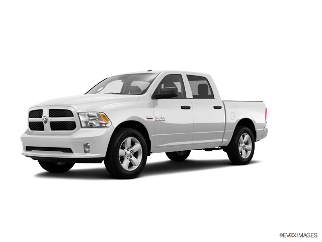 2016 Ram 1500 truck in Bright White Clearcoat Color, Front Side View