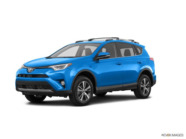 2016 Toyota RAV4 suv in Electric Storm Blue Color, Front Side View