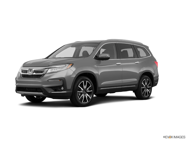 2022 Honda Pilot suv in Sonic Gray Pearl Color, Front Side View