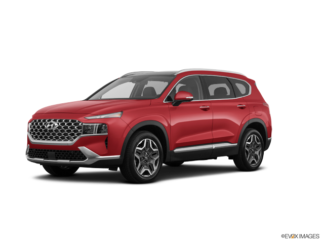 2023 Hyundai Santa Fe suv in Calypso Red Color, Front Side View
