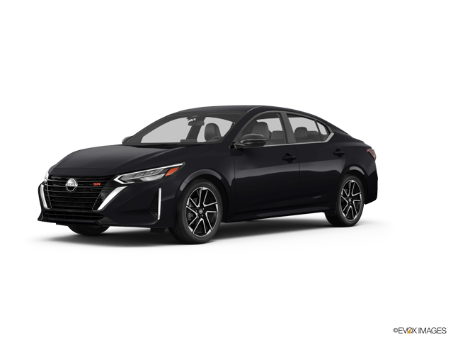 2025 Nissan Sentra sedan in Super Black Color, Front Side View